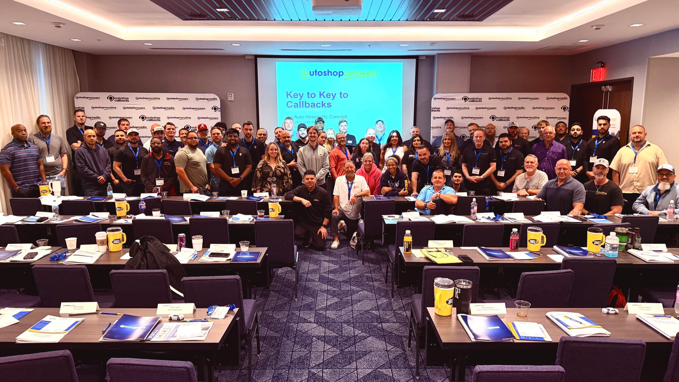 The full Key2Key Weekend group gathered together in Houston